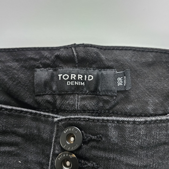 Torrid Black High Rise Skinny Super Stretch Jegging Jean Size 16 - Picture 6 of 12